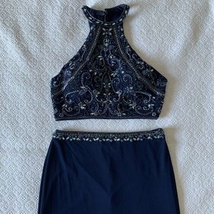 Rachel Allan two-piece formal dress